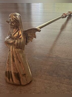 Vintage Gold Angel Candle Snuffer - Home Art